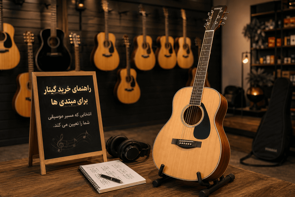 🎸 راهنمای خرید گیتار برای مبتدی‌ها | انتخابی که مسیر موسیقی شما را تعیین می‌کند