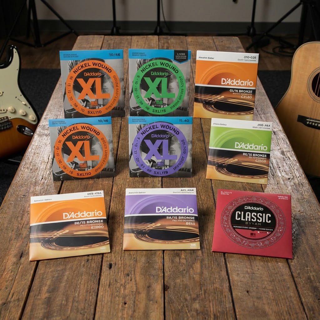 راهنمای کامل انتخاب سیم‌های گیتار D’Addario